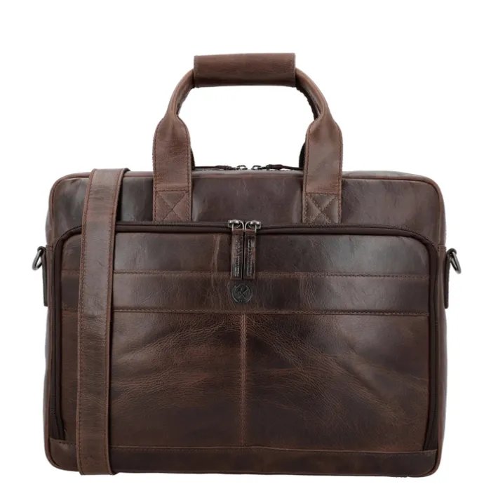 Hide & Stitches Next Navajo Laptopbag darkbrown