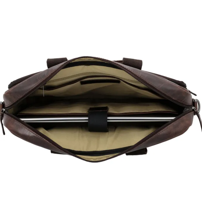 Hide & Stitches Next Navajo Laptopbag darkbrown