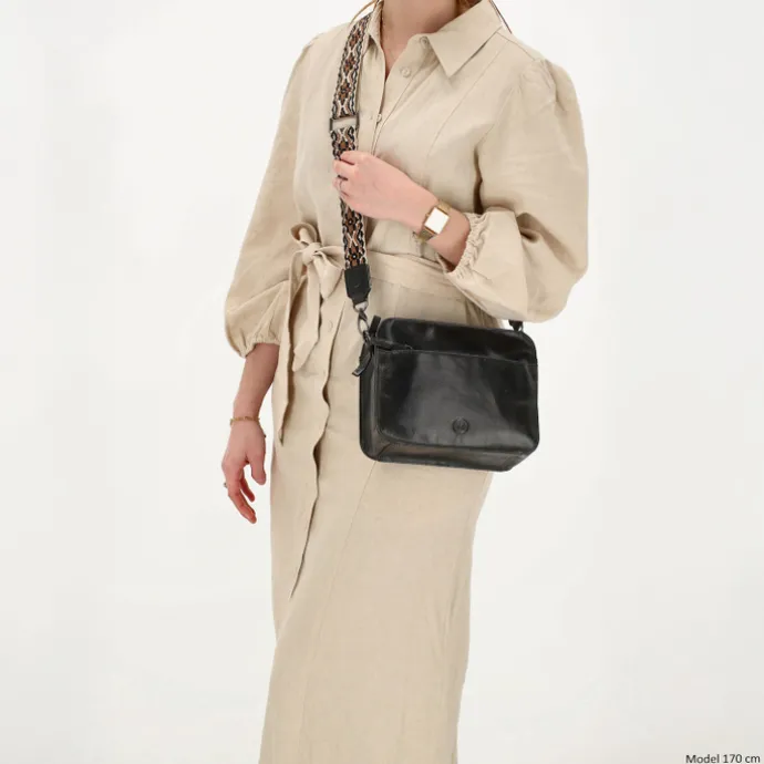Hide & Stitches Next Navajo Shoulderbag black