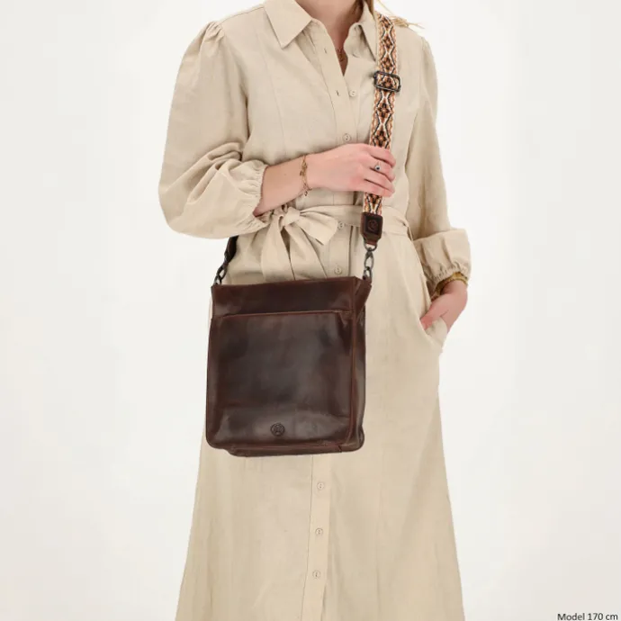 Hide & Stitches Next Navajo Shoulderbag darkbrown