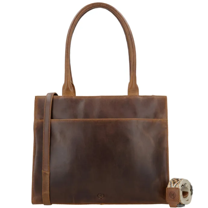 Hide & Stitches Next Navajo Laptopbag brown