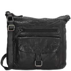 Hide & Stitches Paint Rock Shoulderbag black