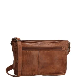 Hide & Stitches Paint Rock Shoulderbag Compact cognac