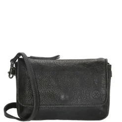 Hide & Stitches Paint Rock Crossover Shoulderbag Flap black