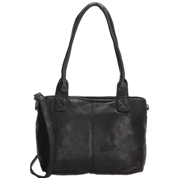 Hide & Stitches Paint Rock Shopper Shoulderbag black