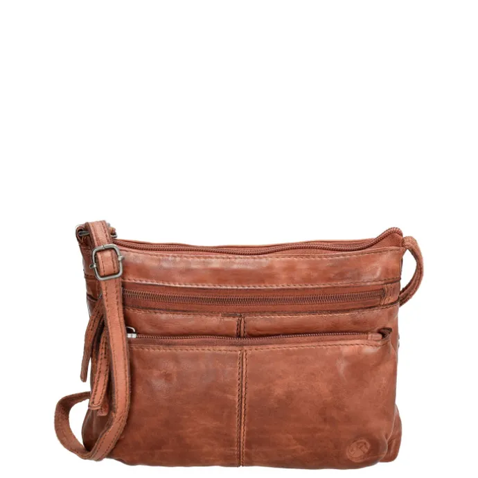 Hide & Stitches Paint Rock Shoulderbag cognac
