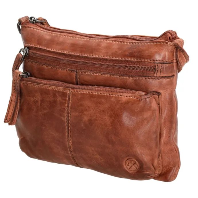 Hide & Stitches Paint Rock Shoulderbag cognac