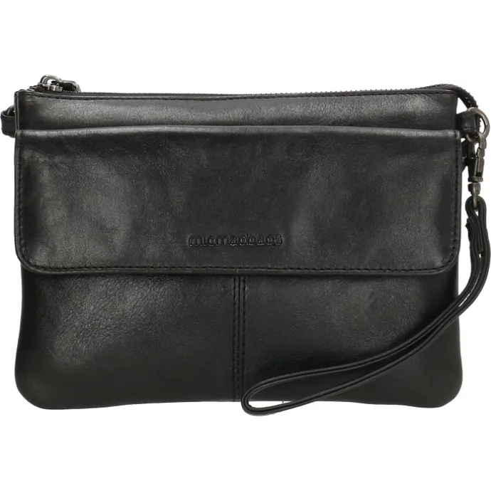 Hide & Stitches Porto Crossbody Tas zwart