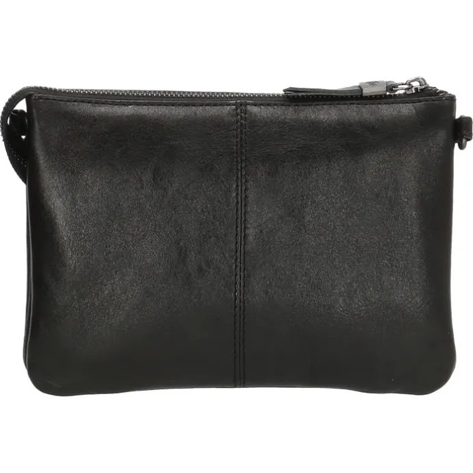 Hide & Stitches Porto Crossbody Tas zwart