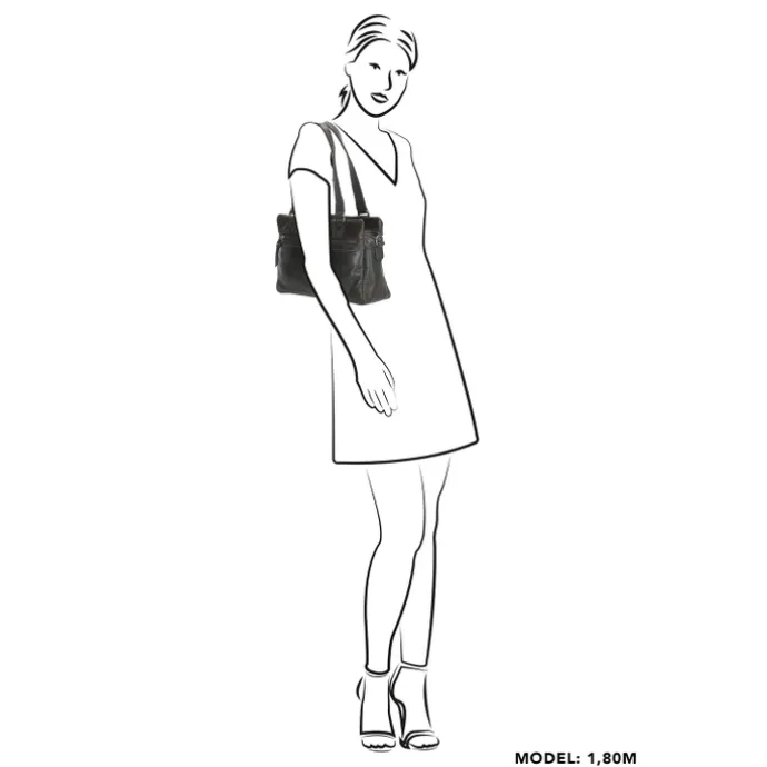 Hide & Stitches Porto Handtas bruin