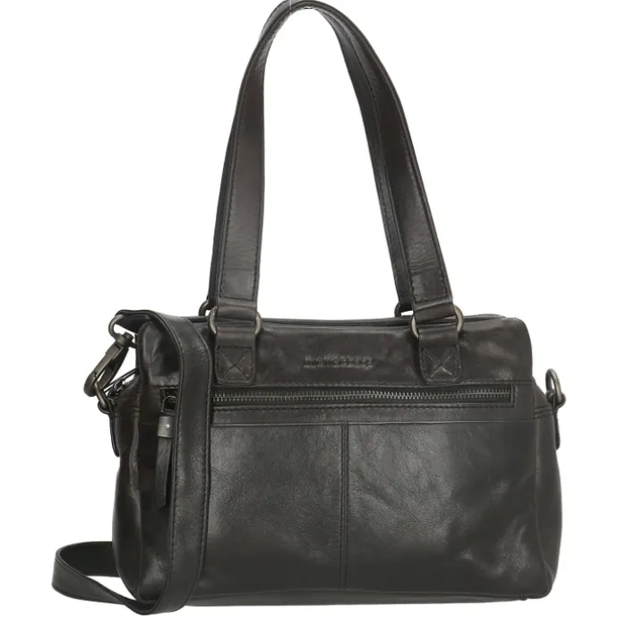 Hide & Stitches Porto Handtas zwart