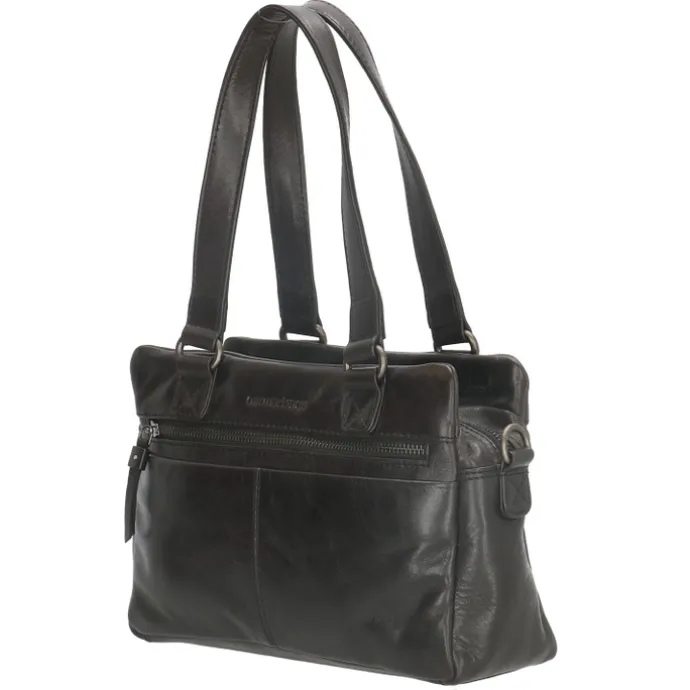 Hide & Stitches Porto Handtas zwart