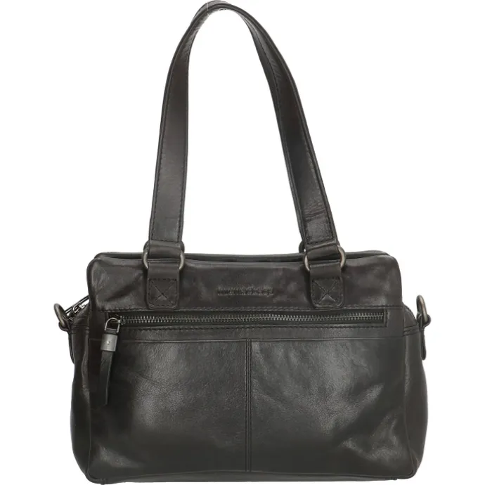 Hide & Stitches Porto Handtas zwart