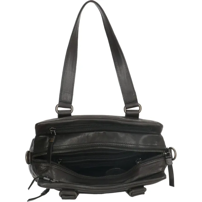 Hide & Stitches Porto Handtas zwart