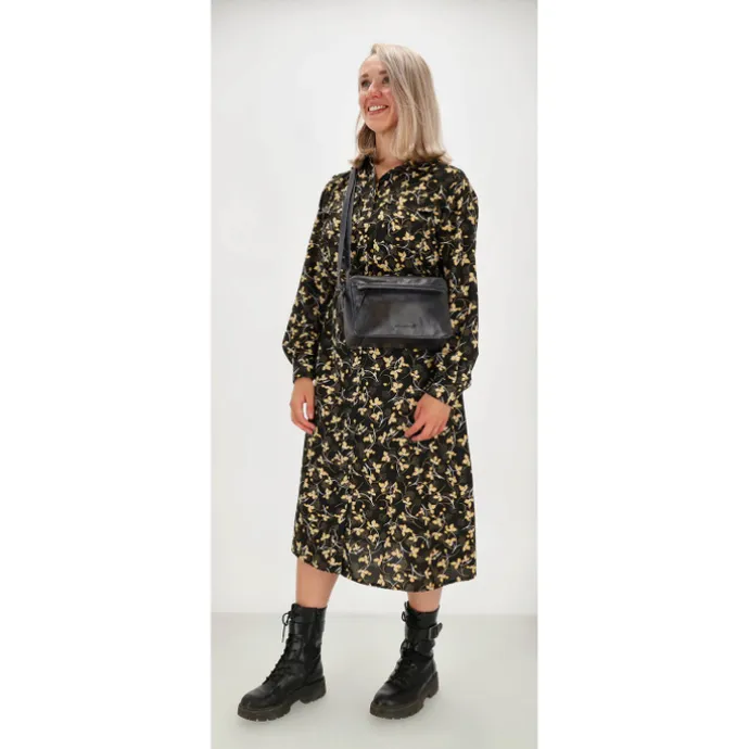 Hide & Stitches Porto Schoudertas II donker navy