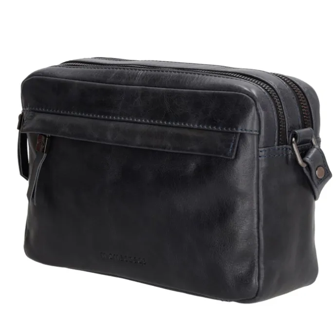 Hide & Stitches Porto Schoudertas II donker navy
