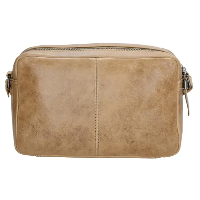 Hide & Stitches Porto Schoudertas II taupe