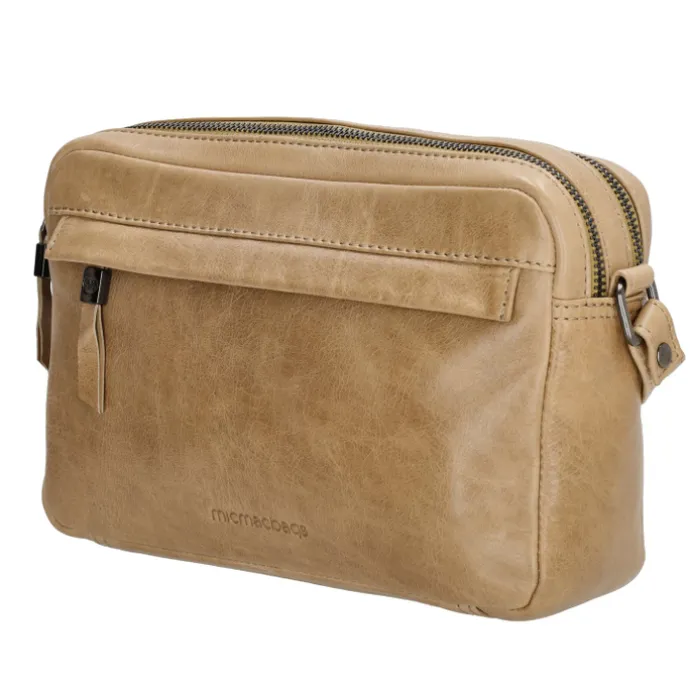 Hide & Stitches Porto Schoudertas II taupe
