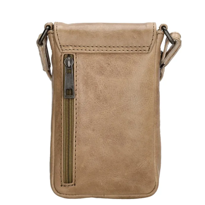 Hide & Stitches Porto Telefoontasje taupe
