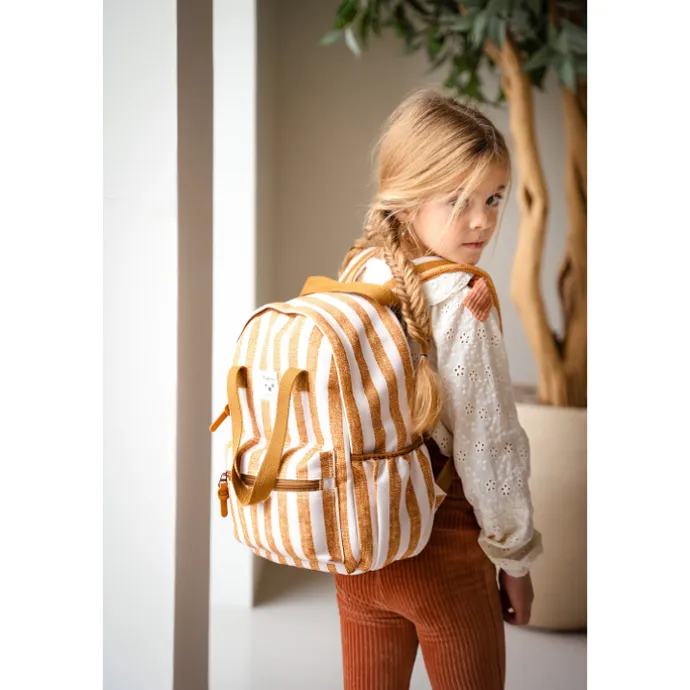 Kidzroom Lille Stripe Frenzy Backpack brown