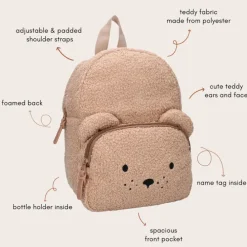 Kidzroom Pisa Comfort Friends Backpack brown