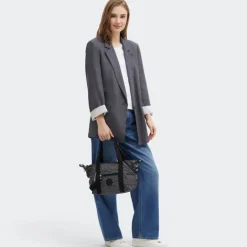 Kipling Art M prt ac geo feather