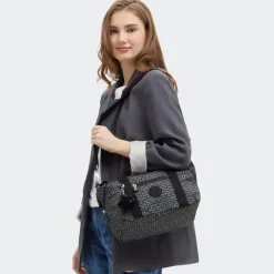 Kipling Art M prt ac geo feather