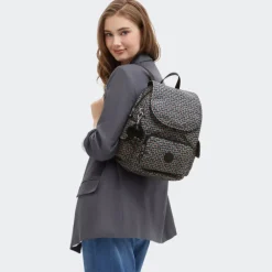 Kipling City Pack S prt ac geo feather