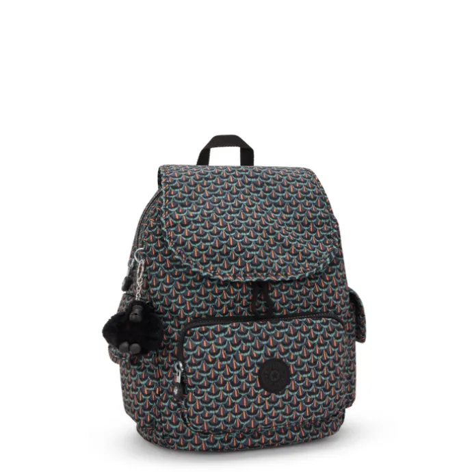 Kipling City Pack S prt ac geo feather
