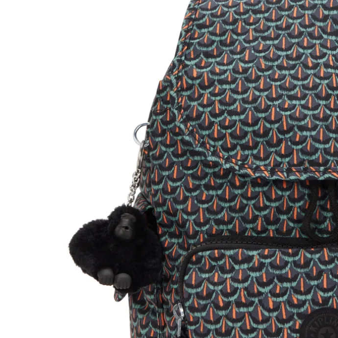 Kipling City Pack S prt ac geo feather