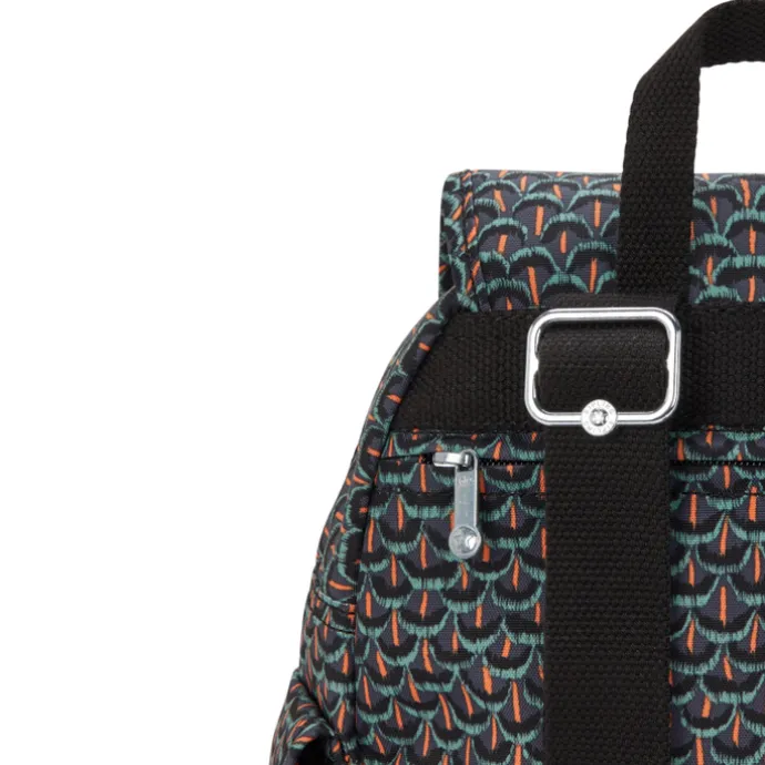 Kipling City Pack S prt ac geo feather