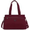 Kipling Elysia Work E e jq maroon tile jacquard
