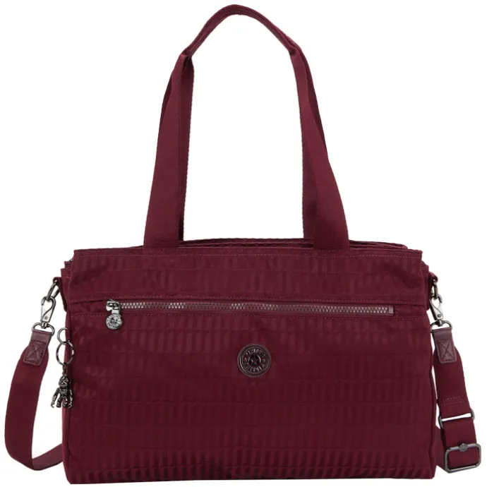 Kipling Elysia Work S e jq maroon tile jacquard