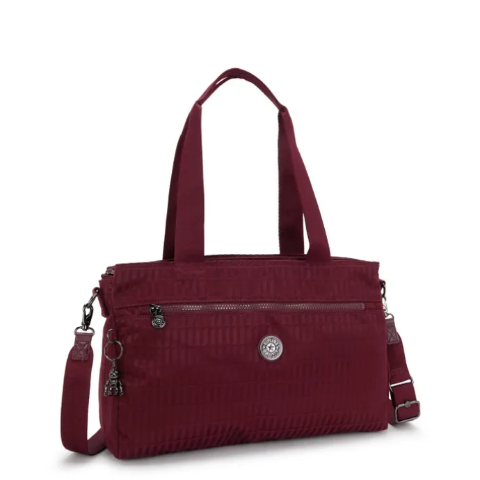 Kipling Elysia Work S e jq maroon tile jacquard