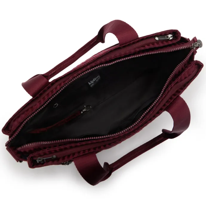 Kipling Elysia Work S e jq maroon tile jacquard