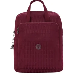 Kipling Kazuki ej maroon tile jacquard