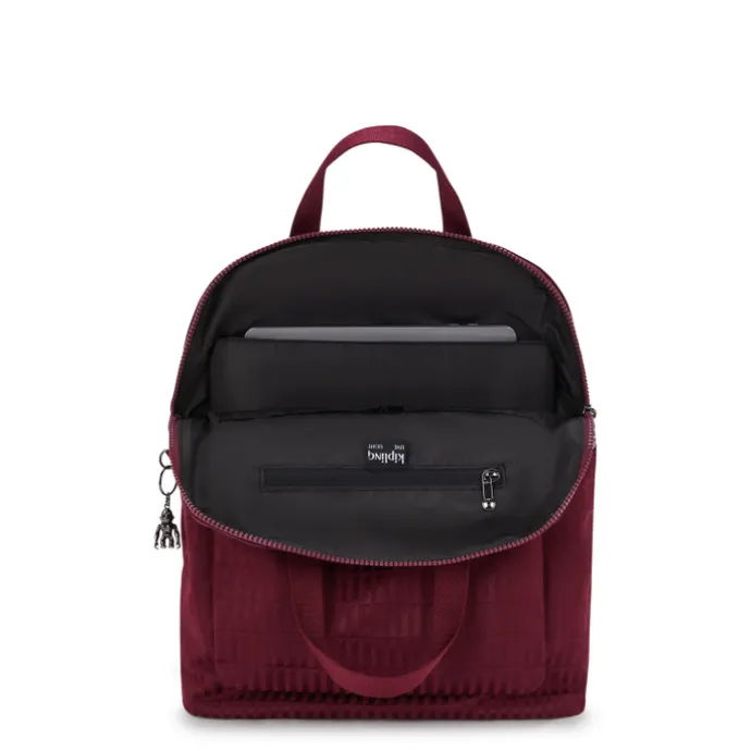 Kipling Kazuki ej maroon tile jacquard