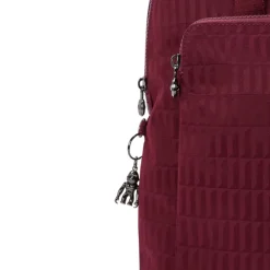 Kipling Kazuki ej maroon tile jacquard