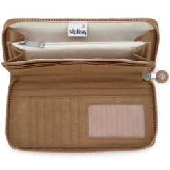 Kipling Money World early tan
