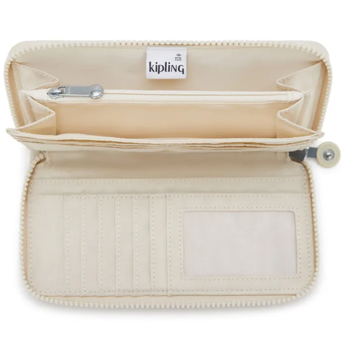 Kipling Money World Wallet hideaway beige