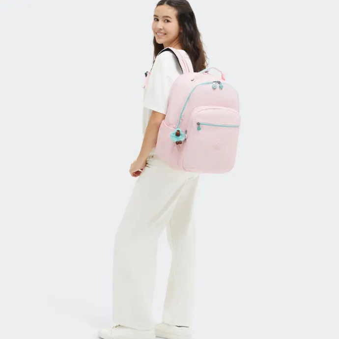 Kipling Seoul College pink met