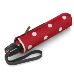 Knirps T-200 Medium Duomatic Paraplu dot art red