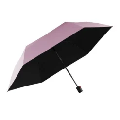 Knirps U.200 Ultra Light Duomatic Paraplu UV Protection rosé with black coating