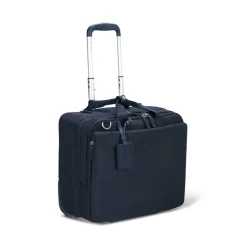 Lipault 4BIZ Rolling Tote carbon blue