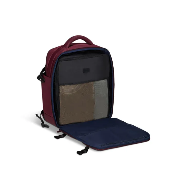 Lipault City Plume Travel Backpack bordeaux