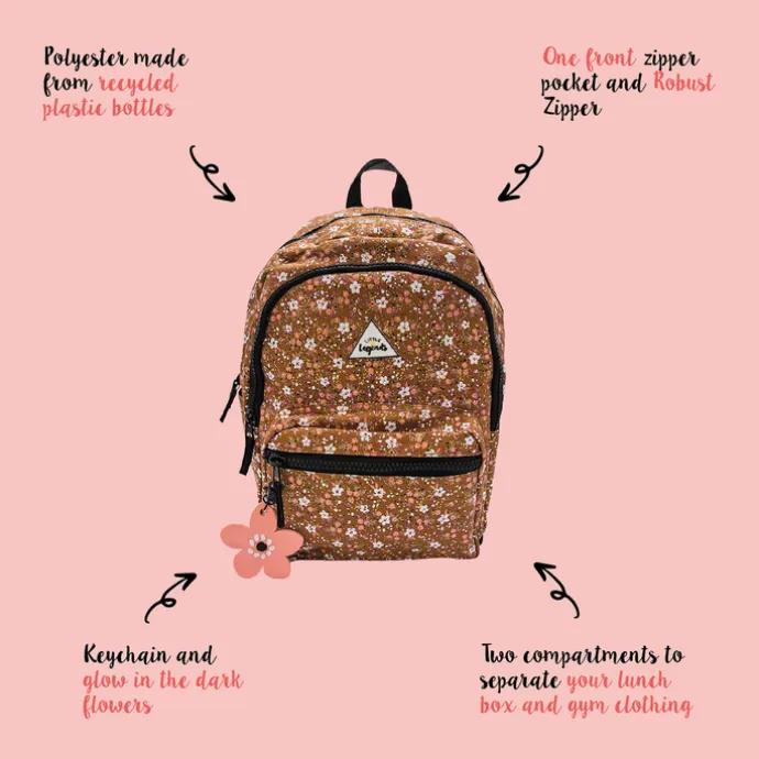Little Legends Backpack L vintage flower