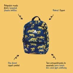 Little Legends Tiger navy blue Backpack L donker blauw