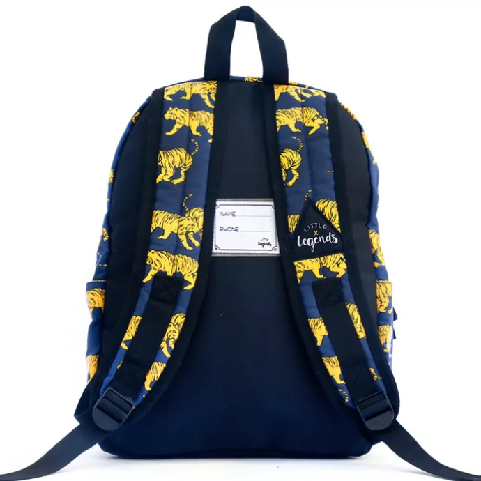 Little Legends Tiger navy blue Backpack L donker blauw
