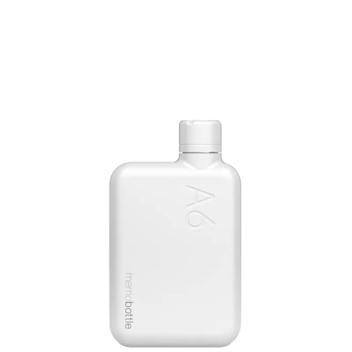 Memobottle A6 Bottle Stainless Steel 500ml white