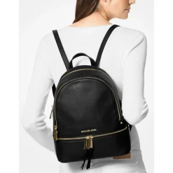 Michael Kors Rhea Zip Medium Backpack black